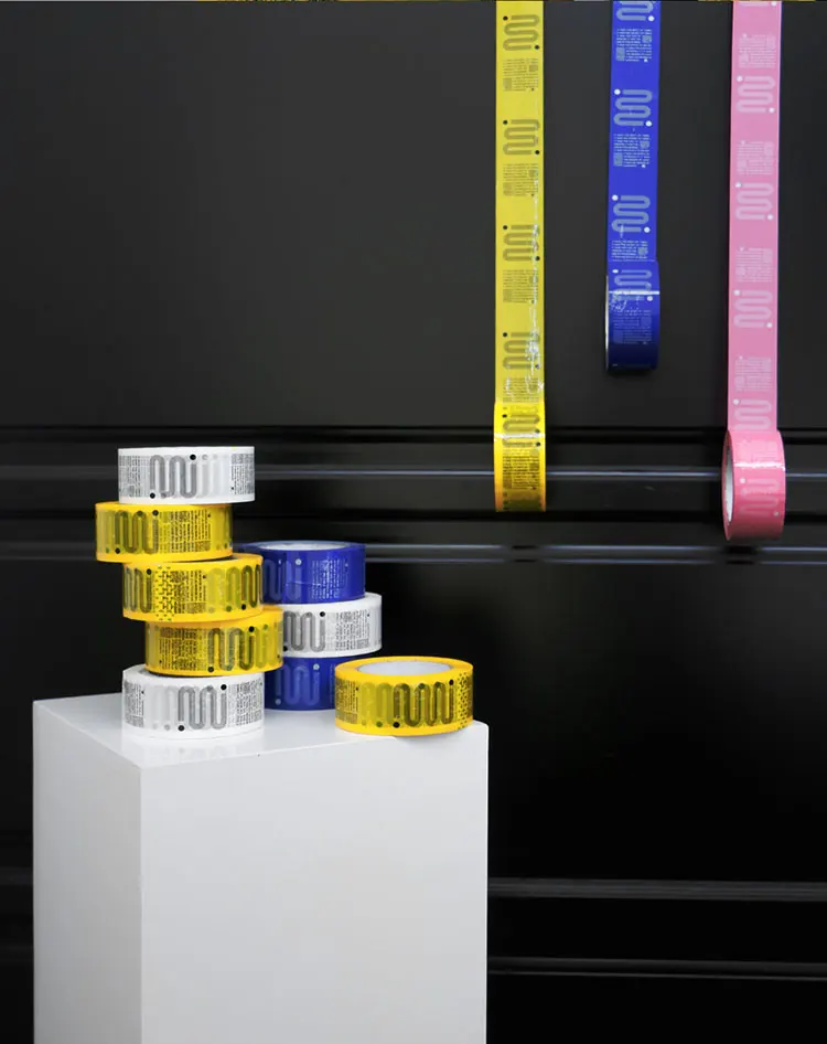 Custom Brand logo Shipping Cute Thank You Tape Plastic Tape Glue Pvc ...