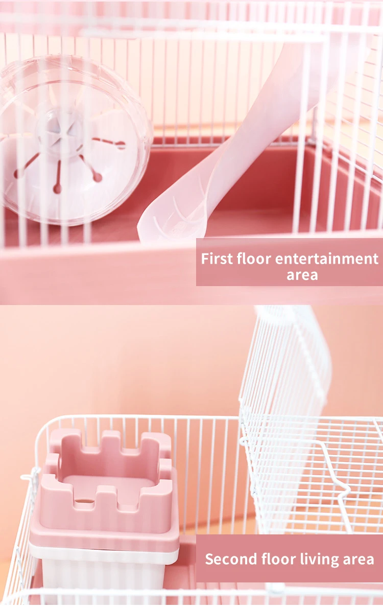 Image showcasing Luxury Hamster Cage Set with Accessories - Portable & Sustainable
