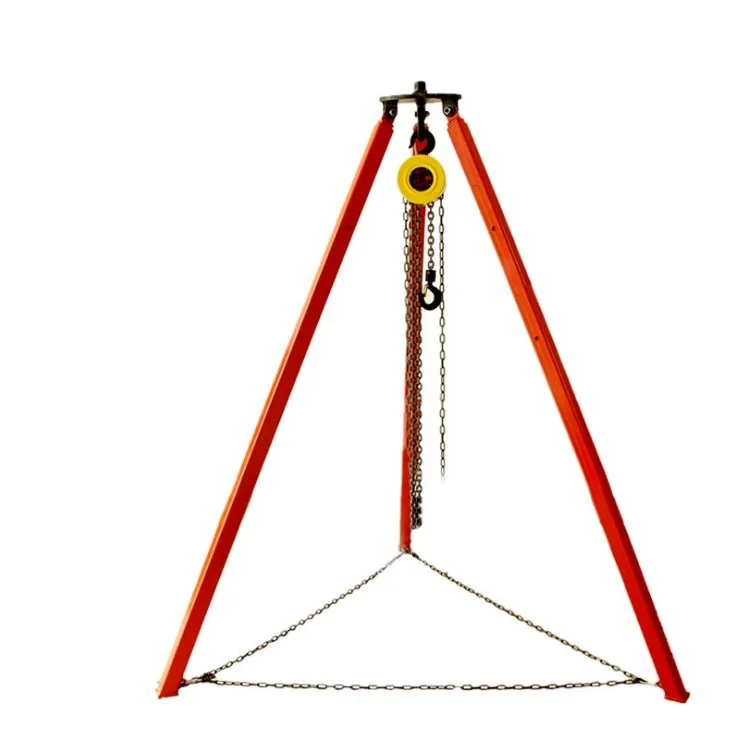 Hand Chain Hoist Lifting Triangle Bracket 1T2T3T3 m Telescopic Tripod