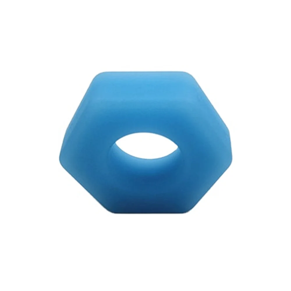 Transparent Heavy Nut Cock Ring and Ball Stretcher Luminous Erection Enhancing Delay Ejaculation Adult Sex Toys for Men Women