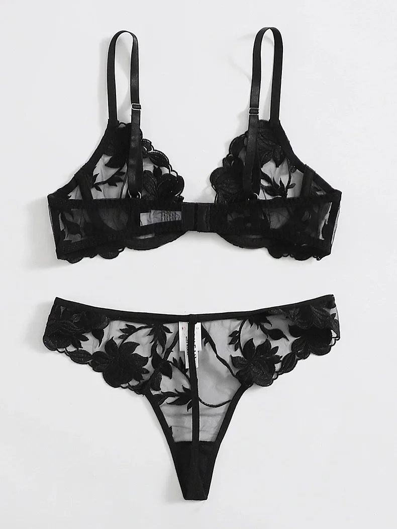 Custom Womens Pamas Set Sexy Lingerie Women Print Lace Short Pamas Lingerie Set Floral Sleepwear_voghion.com