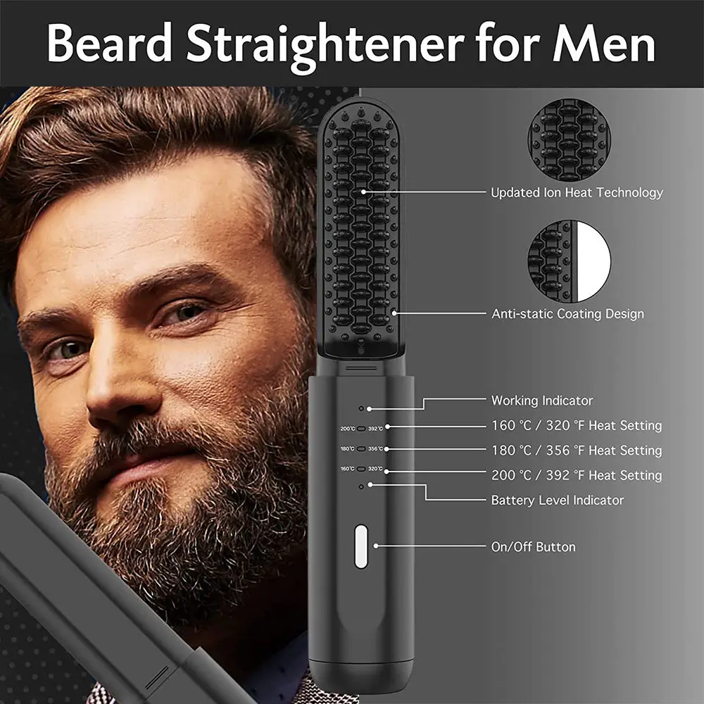 Long Hair Straightening Men's Hair With Flat Iron Waves How