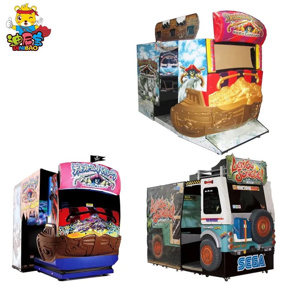  2-Player Metal Gun Shooting Arcade Simulator 220v Video Game Machine for Kids & Adults Age 6+