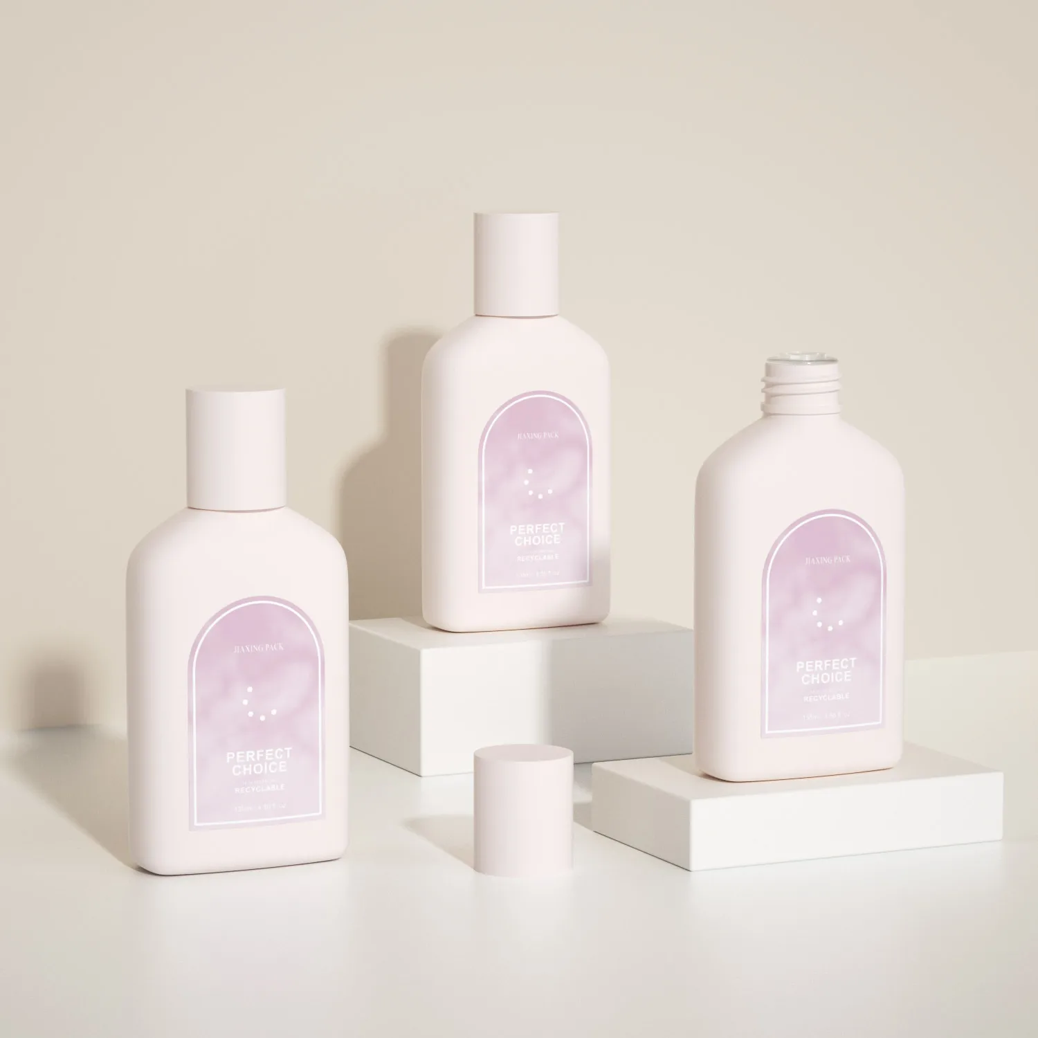 Portable Soft Touch Empty Plastic Baby Shampoo and Body Shower Gel Packaging Bottle Colourful