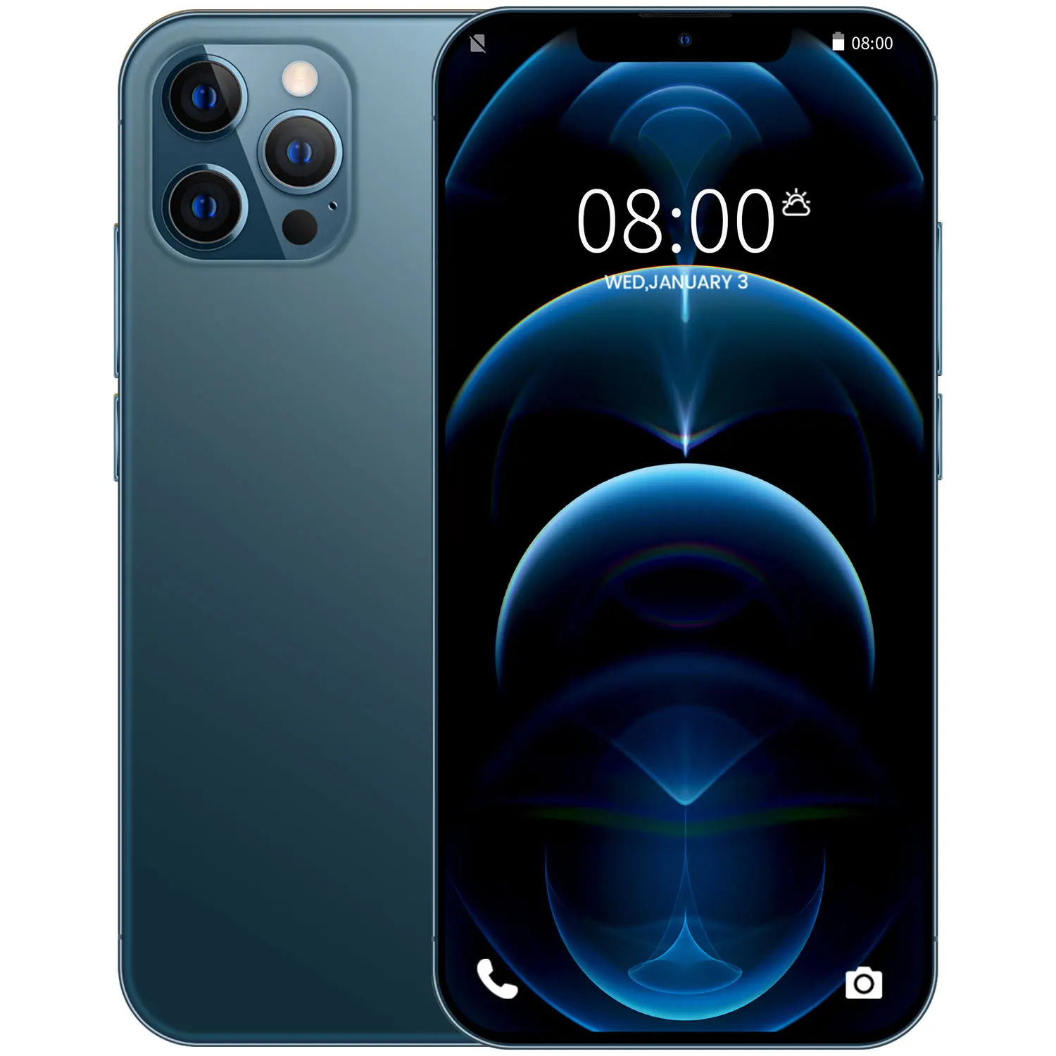 
 I12 pro max 6,7 дюйма высокой четкости с функцией распознавания лиц оригинальный смартфон 12 Гб + 512 Гб Высокое разрешение Android мобильного телефона  