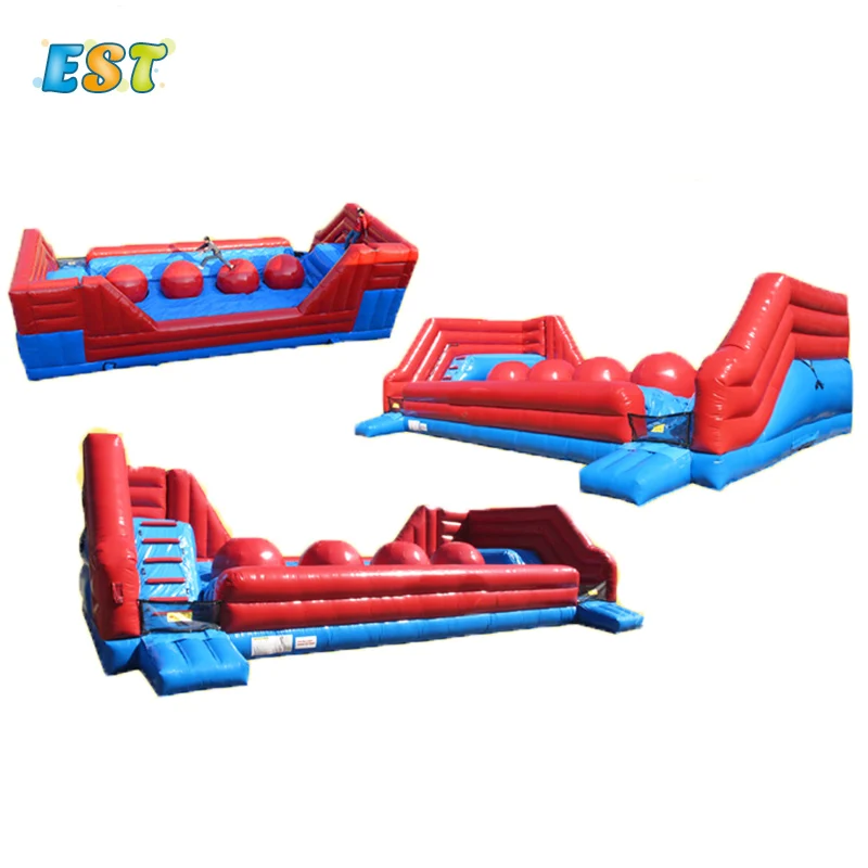Cheap Price Inflatable Wipeout Obstacle Big Balls Leaps and Bounds Inflatable Obstacle Course Games for Kids