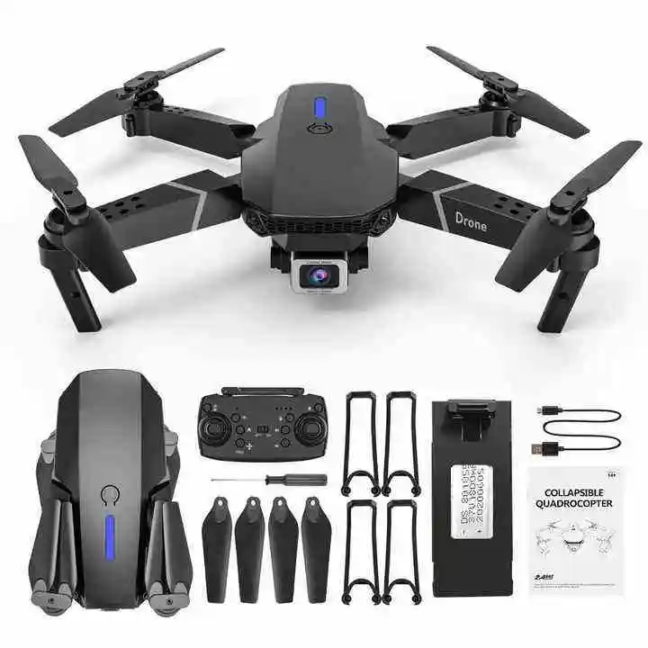 E88 Drones 4k HD Wide-angle Drones Profesionales Real-time Transmission FPV Drone Camera Dronesdron Con Cam 4k