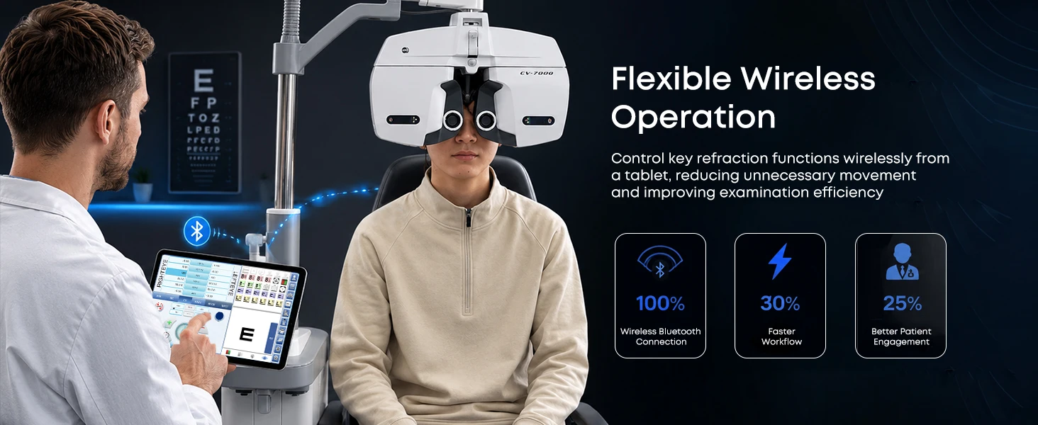 Ophthalmic Refraction Device CV‑7800 Digital Auto Phoropter Wireless Control Vision Testing Equipment for Optical Store