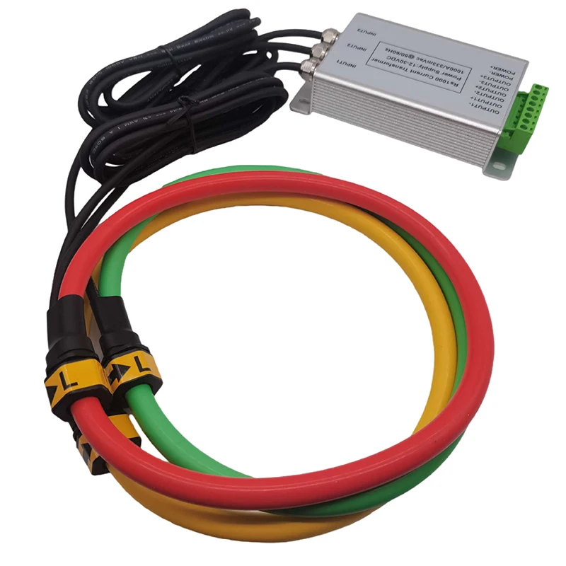 Three-phase Current Sensor 1000A/ 500mV Rogowski Coil Electric Ppower ...