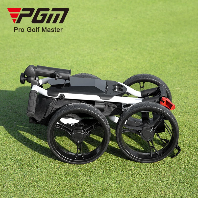 PGM QC005 outdoor folding golf push trolleys 4 wheel folding golf trolley golf buggy push-666081