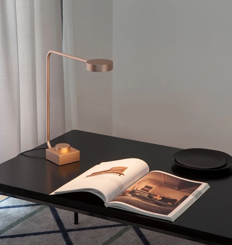 Modern simple design office or home decor metal adjustable desk bedside led reading table lamp