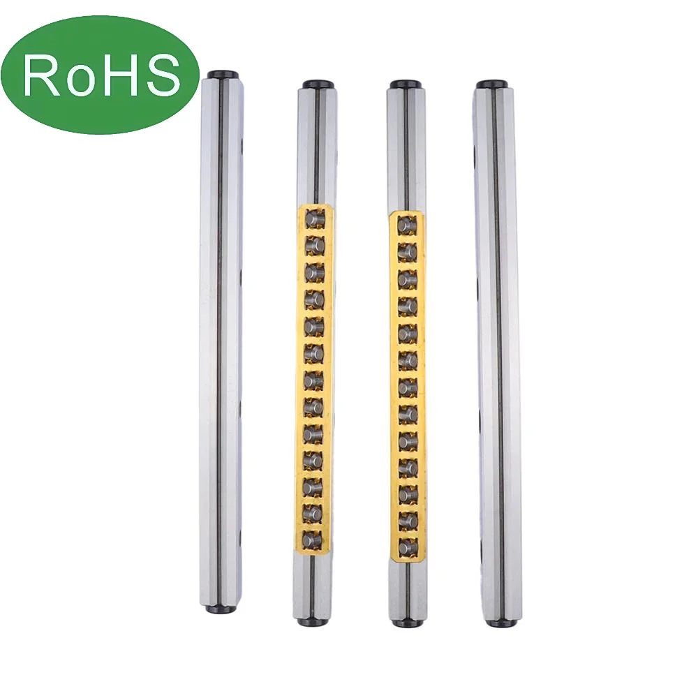 Set of 4 VR9-700-Cross Roller Linear Guides with 2 Ball Supports Essential for Engines and Bearing Core Components