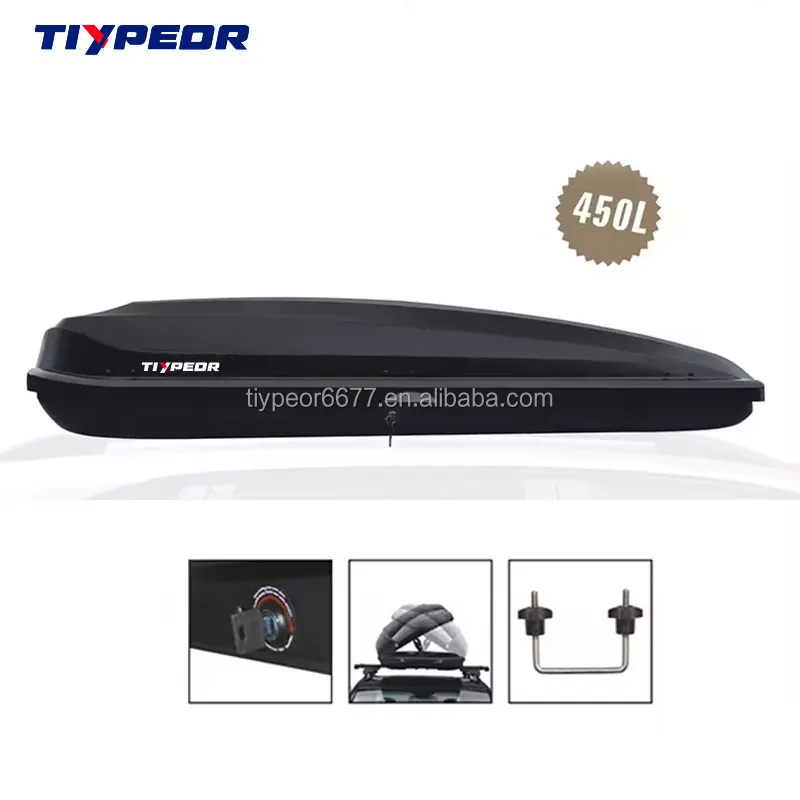 product waterproof car roof box 360l 450l 480l high quality customization color luggage bag storage top cargo box for suv cargo carrier967-6