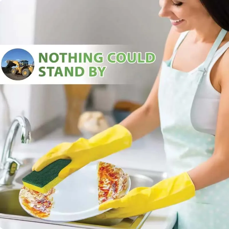 Nano Emery Kitchen Dishwashing Sponge Kit for Magic Clean Rub Pot Rust Focal Stains Scouring Pads for Effective Cleaning Sponges