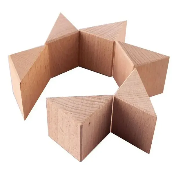 Wooden Blocks Unfinished Wood Triangle Blocks Buy Wood Triangle