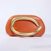 Leather bag orange