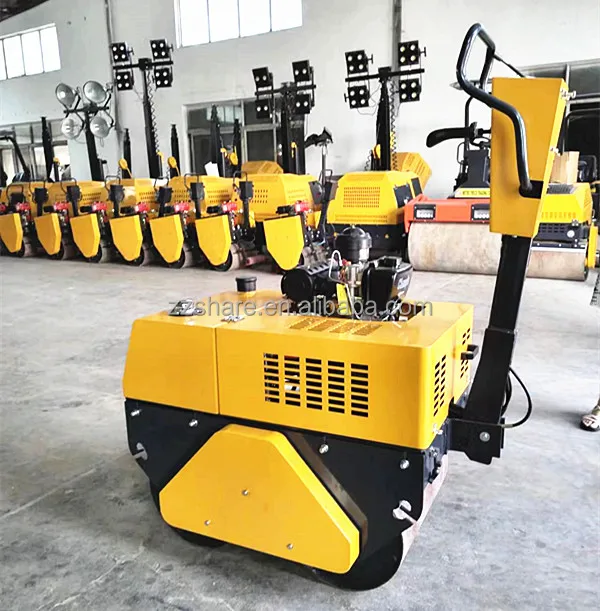 Diesel Engine Remote Control Trench Roller Compactors 1 Ton Small Road ...