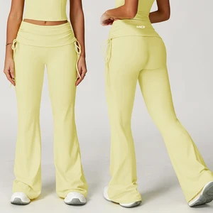 Four-Way Stretch QUICK DRY Drawstring Gym Workout Gym Pants Tights Fitness Clothing High Waisted Yoga Leggings