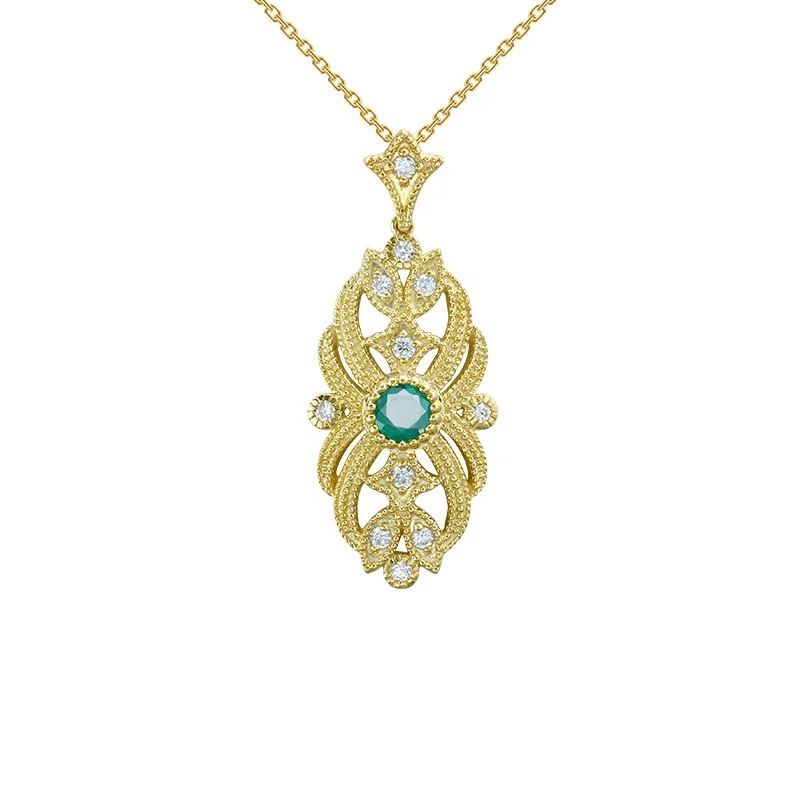Vintage Models Emrald Jewelry 9 Carat 
