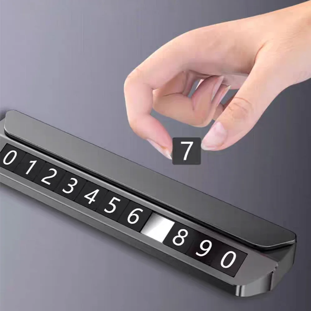 Universal Car Parking Phone Number Plate