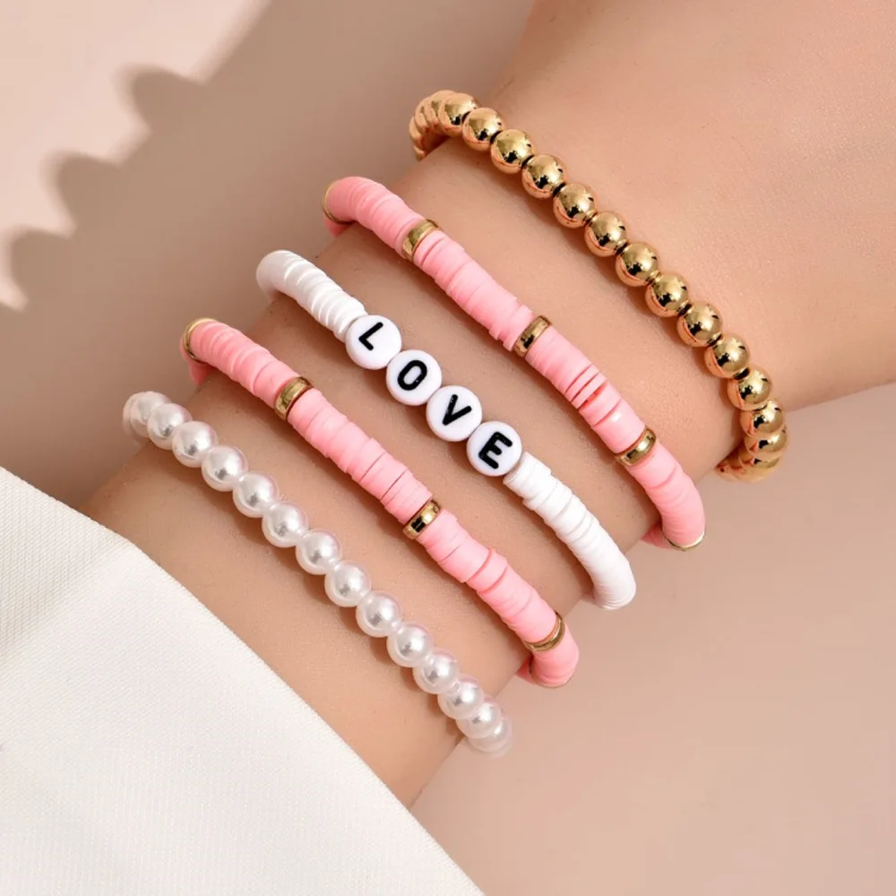 Cute Clay Bead Bracelets Perfect for Beach Style Jewelry
