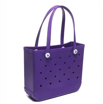 Hot Sale Large Size Eva Beach Tote Bag High Quality Bogg Silicone Large Bogg Beach Bag