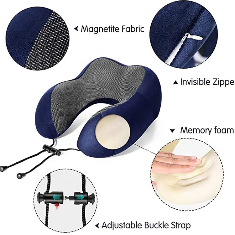 Wholesale U Shape Comfortable Car Headrest Neck Rest Pillow Memory Foam ...