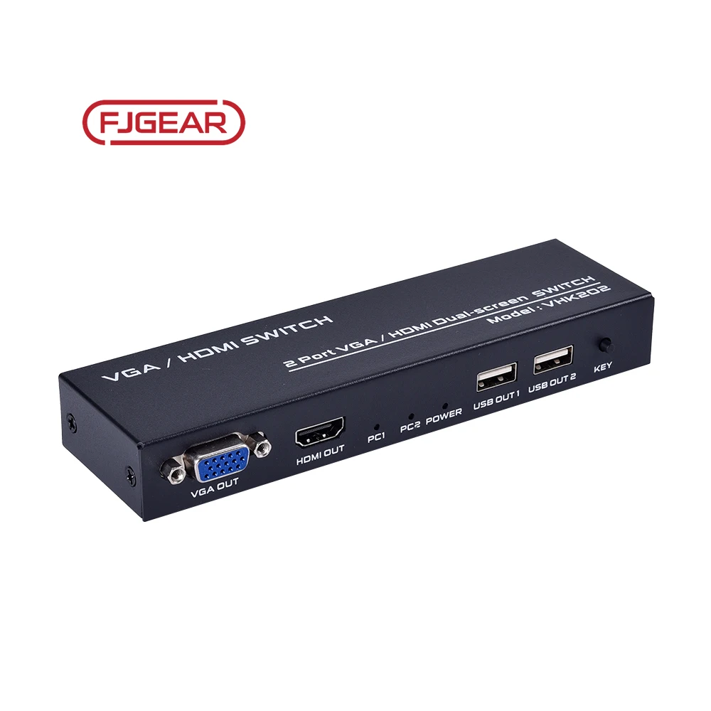 Vga Switcher Switch Vga Hdmi 2-Port 4K HDMI/VGA To HDMI Converter