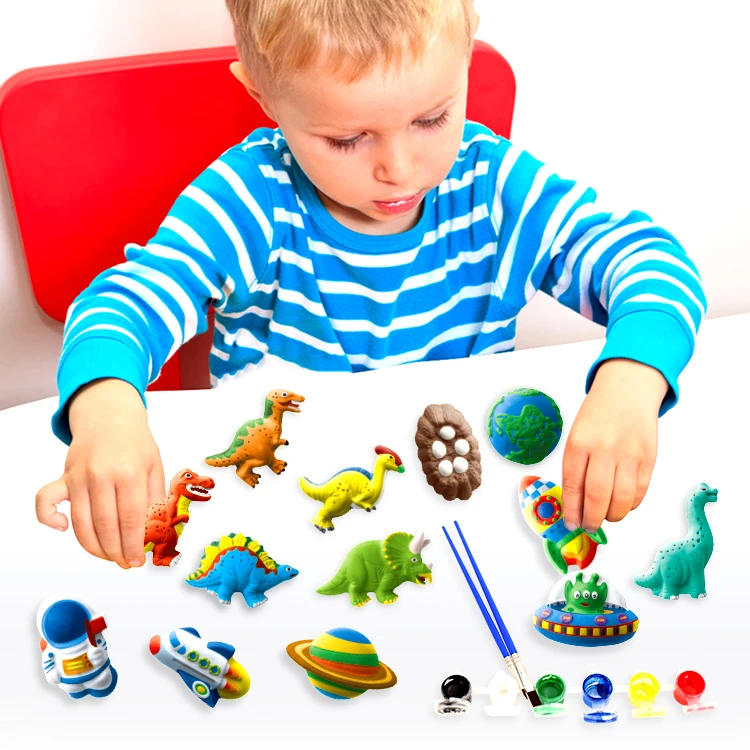 Kids Dinosaur Plaster Diy Drawing Plaster Mold Shapes Dinosaurs