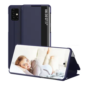 Smart View Flip Case Voor for Samsung Galaxy S21 S20 Fe S10 Note 20 Plus Ultra A50 A70 A51 A71 A52 A72 A32 Cell Phone Case