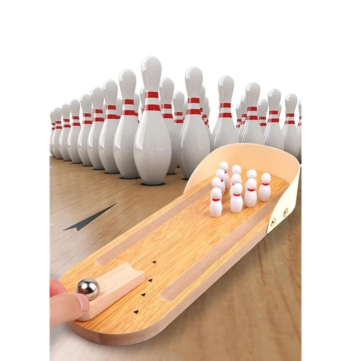 Оптовая продажа экологически безопасных настольных мини-игр для боулинга
