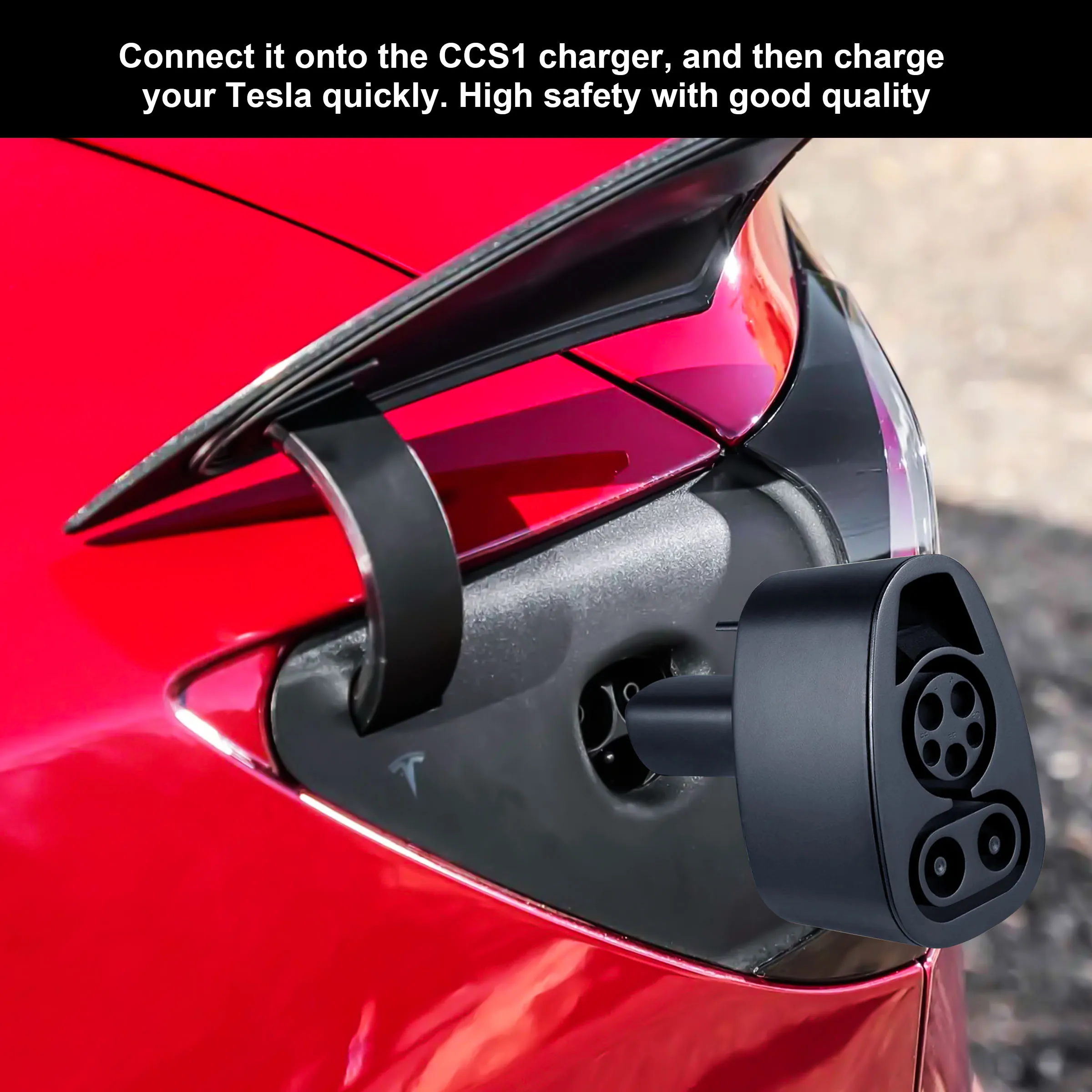 EVbase Factory Direct Ccs to tesla Adapter 250KW Ccs 1 Combo 1 to Tesla CCS Charger Adapter for Tesla Owner Fast Charging