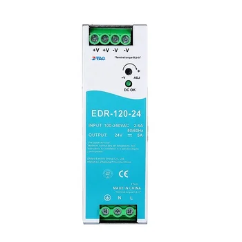 Alimentation Mean Well EDR-120-24 - 120W 5A - Alimentation Commutée Pour Projets DIY & Industriel