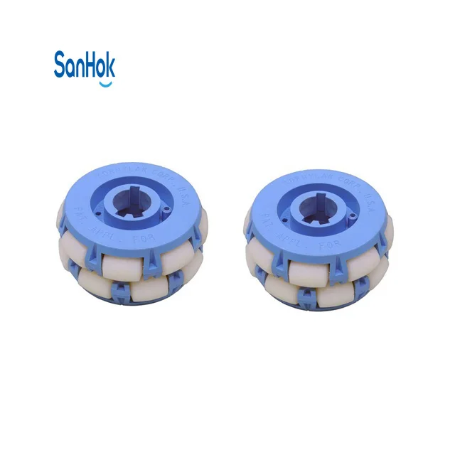 High Quality 8-Inch Forklift Motor with 60Kg Load Capacity 4 Pcs 120Mm Macnum AGV Omni Wheel Nylon and Rubber Material
