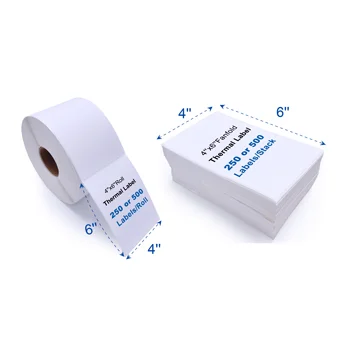 Factory Sale Thermal Sticker Paper 100x150mm Waybill Sticker 4 x 6 Inch Direct Shipping Label Roll