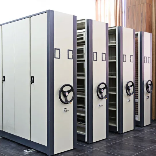 Special Archive Filing Cabinets Archive Metal Cabinet with Sliding Track Rolling File Dense Cabinets