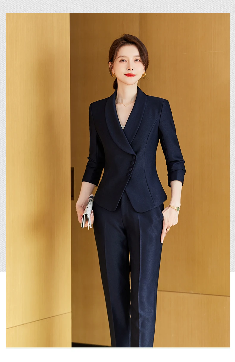 High-Grade Women's Fashion Commuter Tooling Slim Skirt Suit Broadcast Art Test Host Work Uniform