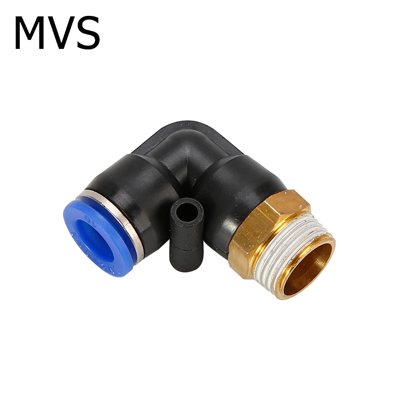 Cheapest Price PL  Thread L Type 6mm Pneumatic Parts One Touch Elbow Pneumatic Hose Fitting Connector