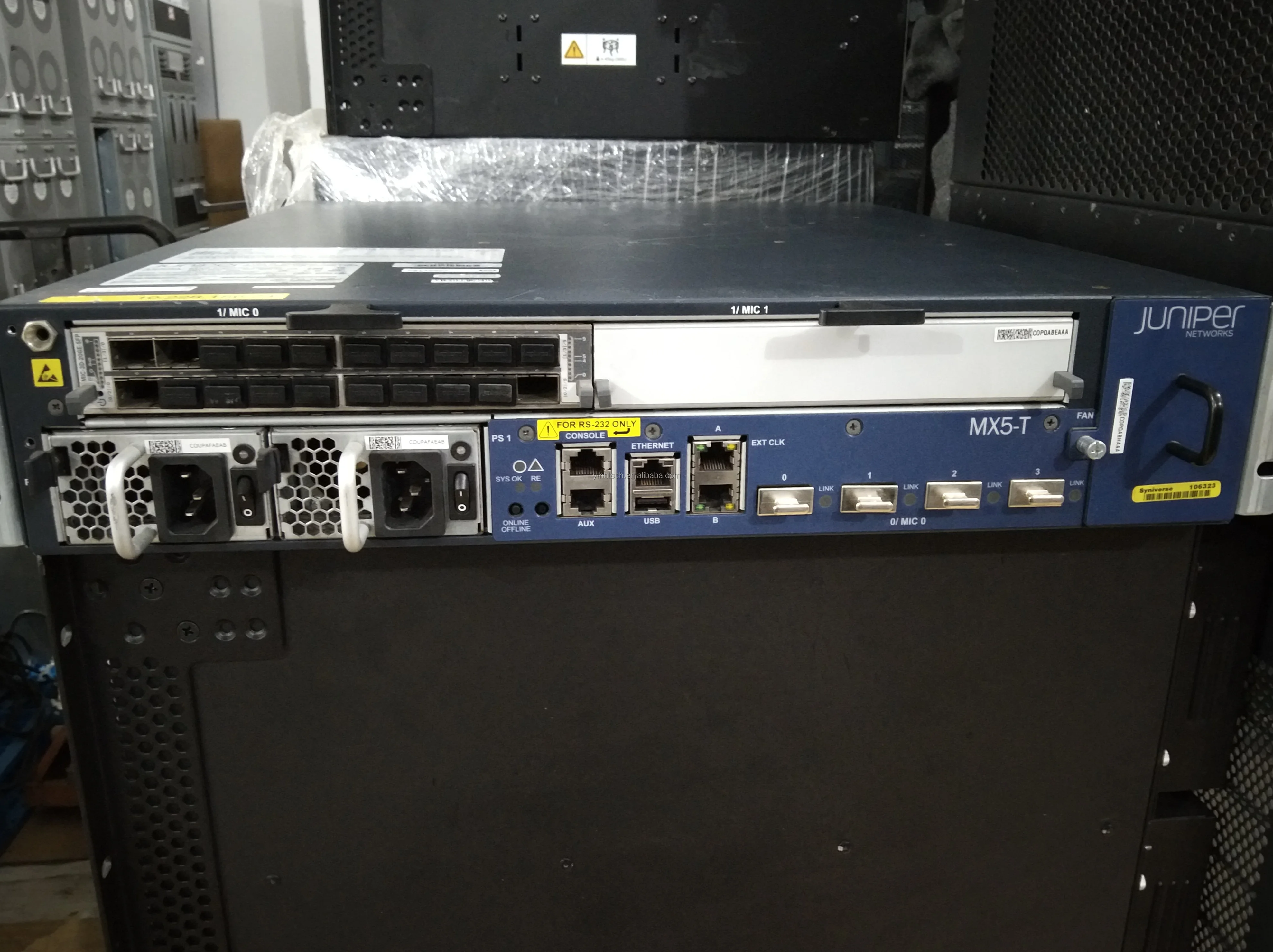 Used Mx5-t Mx5-t-ac 3d Universal Edge Router Dual Pwr-mx80-ac - In ...