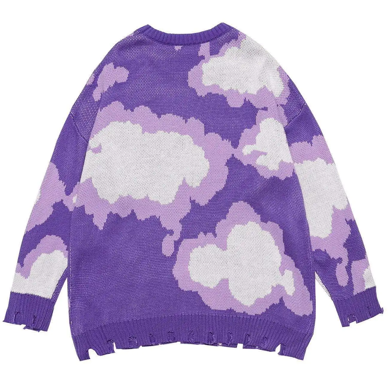 DiZNEW Wholesale New Winter 2021Clouds Shapes Print Blouse Men's Sweater factory