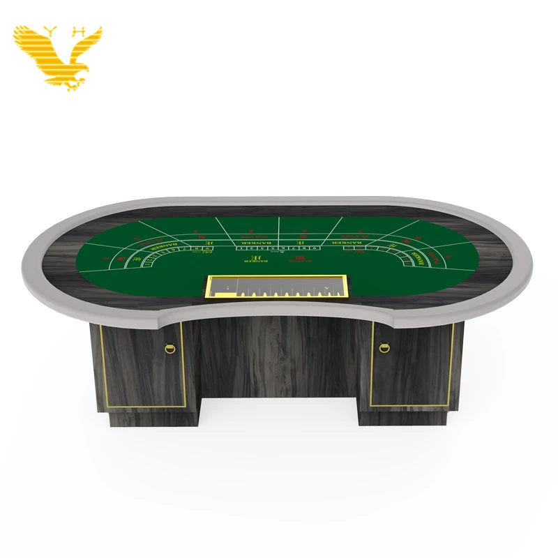 YH Manufacturer Casino Poker Table Popular Poker Table Oval Poker Table for Sale