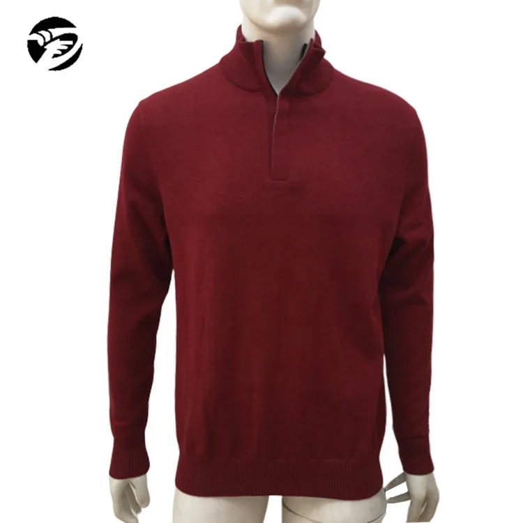 men's red knit sweater