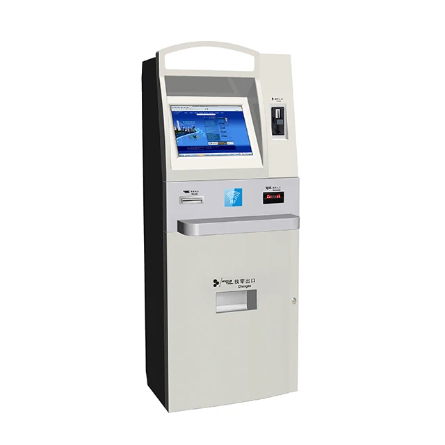KMY Free-standing Lobby Type Cash/bill Acceptor/dispenser TVM Ticket Vending Machine/Kiosk