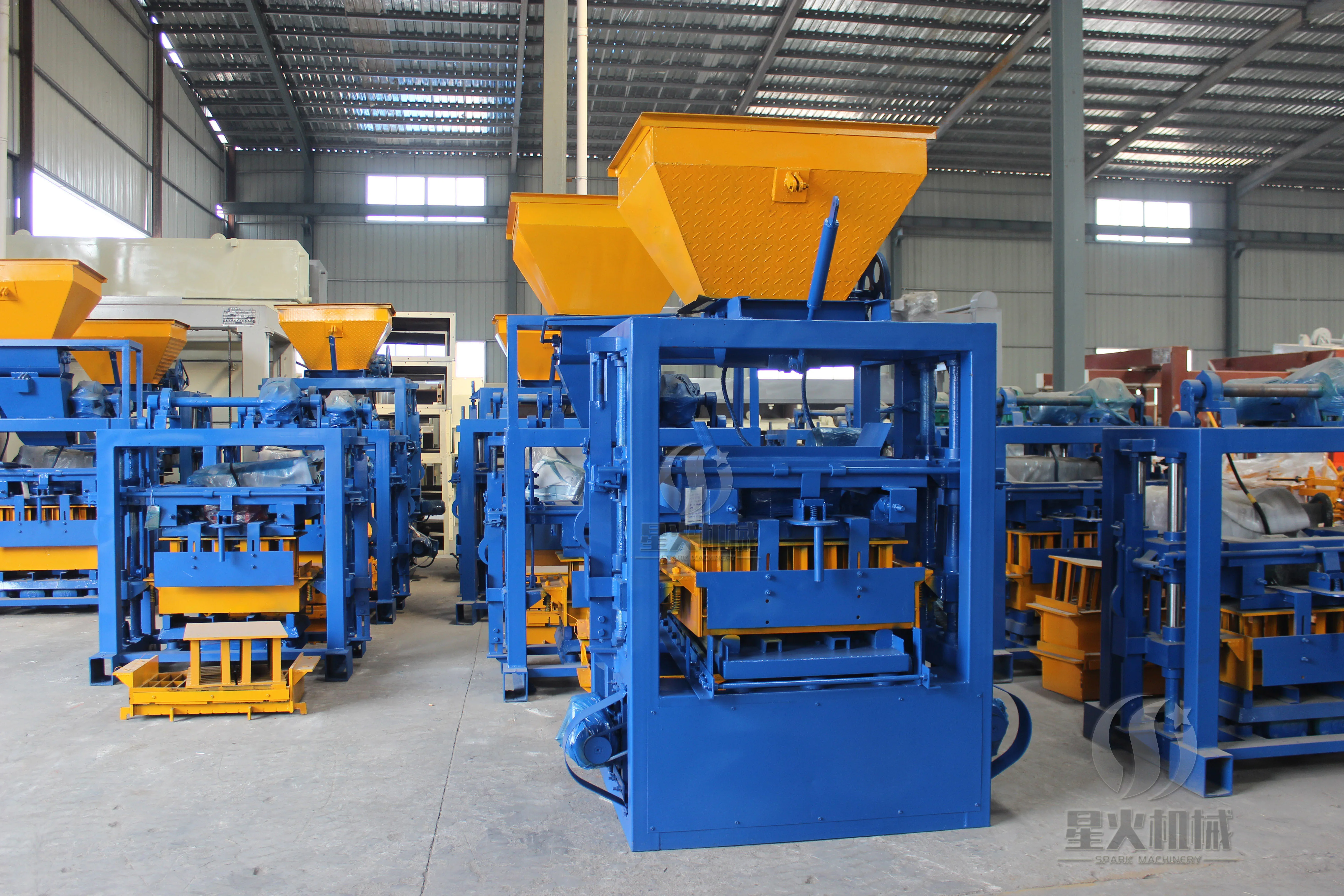 Automatic Hydraulic Concrete Cement Brick Block Making Machine Granite ...