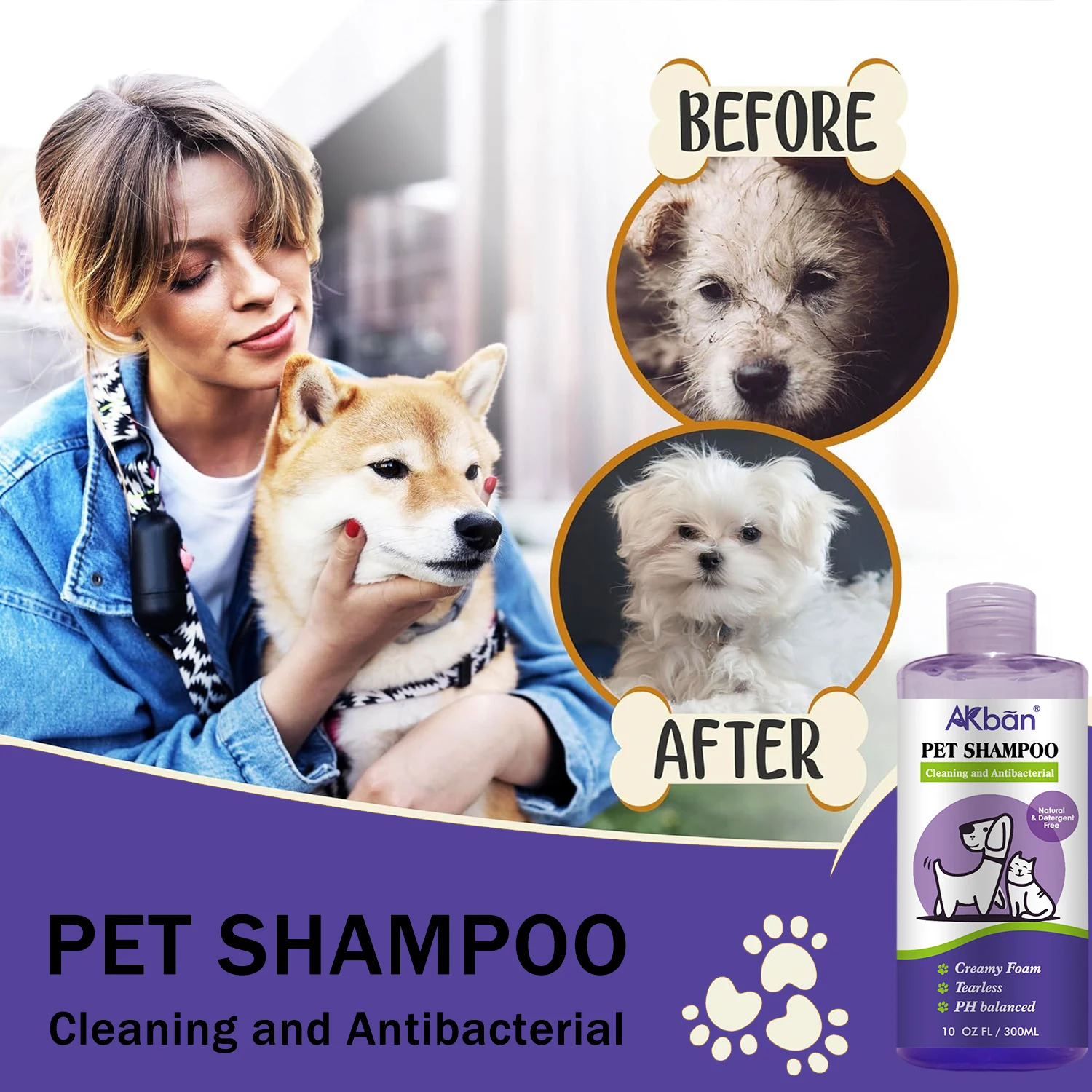 Natural Detergent-free Dry Skin & Itch Cleaning Antibacterial Tearless 