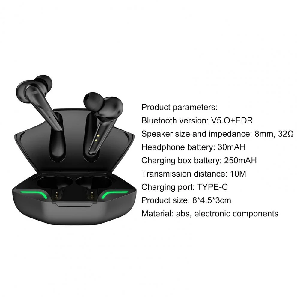 Low Latency  Tws Bt5.0 Wireless Wiresto Gamer Headphones Game Headsets  Tws Earbuds Mobile Smartphone Gaming Earphone