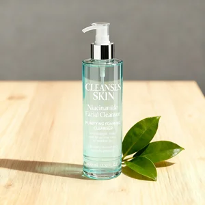 Purifying Hyaluronic Acid Foaming Facial Cleanser Oil-Free Face Wash Niacinamide Ceramide for Oily Safe for Sensitive Not-Dry