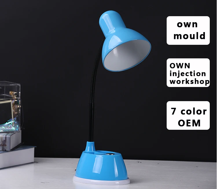 Hot Selling Home Study Metal Lampshade LED Children Study Small Table Lamp Reading Lamp