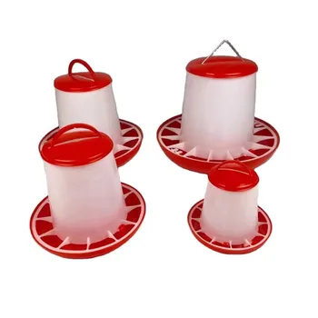 Chicken Feeder and Drinker Provided Chicken Walking Sports Equipment Poultry Drum and Water Fountain Poultry Plastic 6 Months