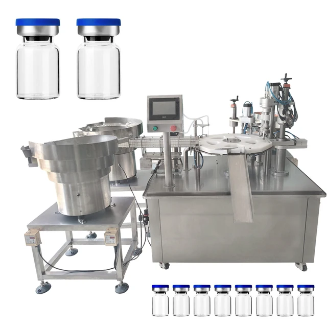 Cosmetic vial 1ml 2ml Filling Capping Machine,Liquid Powder Filling Capping Machine